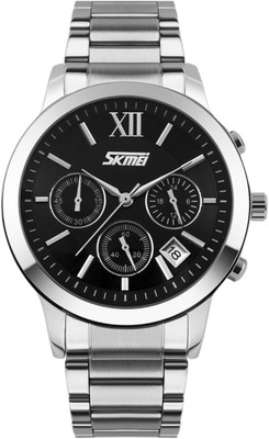 

Skmei Gadin -9097 Blk Steel Sports Watch - For Boys & Girls