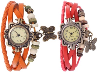BROSIS DEAL Combo-dori-Orange-Red Watch  - For Women   Watches  (brosis deal)