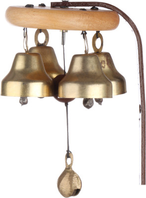 

WindSong Bells and Chimes DOORCHIMES Aluminium, Wooden Windchime(12 inch, Brown)