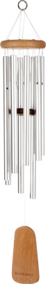 

WindSong Bells and Chimes Code-1 Aluminium, Wooden Windchime(12 inch, Silver)