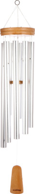 WindSong Bells and Chimes Code-6 Aluminium, Wooden Windchime(24 inch, Silver)