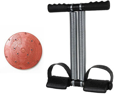 

National Sports Combo Of 2 Tummy Trimmer Double Spring and Twister Home Gym Kit