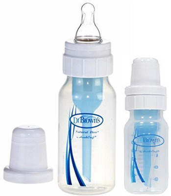 

Dr Brown BPA Free 8 Ounce Bottle with Level 1 Nipples & 120ML Polypropylene Baby - 250 ml(Blue)