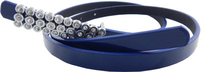 

ELS Women Casual, Party Blue Artificial Leather, Synthetic Belt