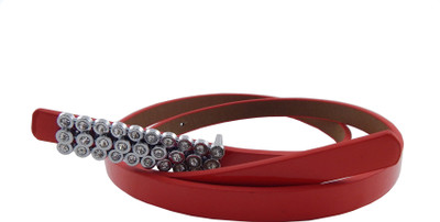 

ELS Women Casual, Party Red Artificial Leather, Synthetic Belt
