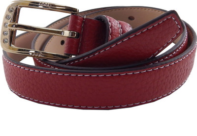 

ELS Women Formal, Casual Maroon Artificial Leather, Synthetic Belt