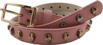 

ELS Women Casual, Party Pink Artificial Leather, Synthetic Belt
