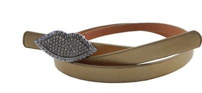 

ELS Women Casual, Party Khaki Artificial Leather, Synthetic Belt