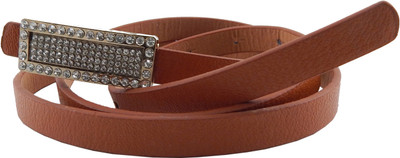 

ELS Women Casual, Party Brown Artificial Leather, Synthetic Belt