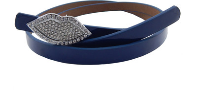

ELS Women Casual, Party Blue Artificial Leather, Synthetic Belt
