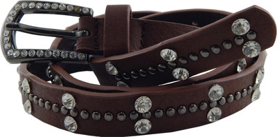 

ELS Women Casual, Party Brown Artificial Leather, Synthetic Belt