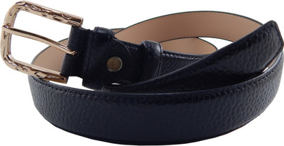 

ELS Women Formal, Casual Black Artificial Leather, Synthetic Belt