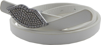 

ELS Women Casual, Party White Artificial Leather, Synthetic Belt