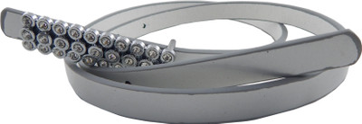 

ELS Women Casual, Party White, Black Artificial Leather, Synthetic Belt, Black;white