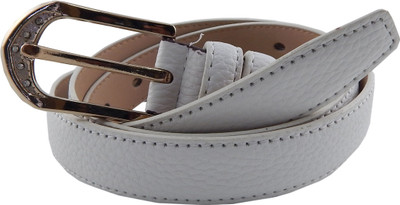 

ELS Women Formal, Casual White Artificial Leather, Synthetic Belt