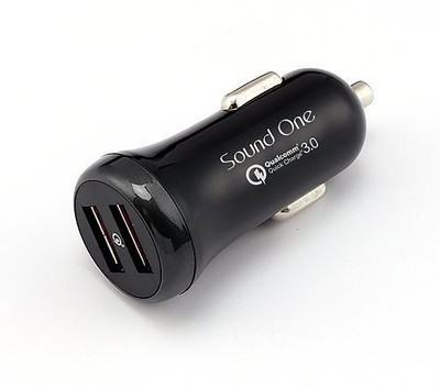 

Sound One 4.8 Amp Turbo Car Charger(Black)