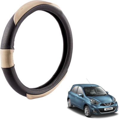 

Autofy Steering Cover For Nissan Micra(Black, Leather)