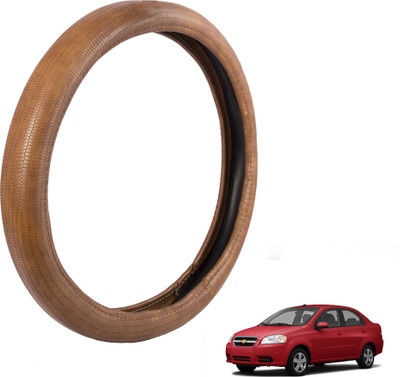 

Autofy Steering Cover For Chevrolet Aveo(Tan, Leather)