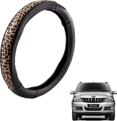 

Autofy Steering Cover For Mahindra Quanto(Black, Leather)