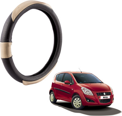 

Autofy Steering Cover For Maruti Ritz(Black, Leather)