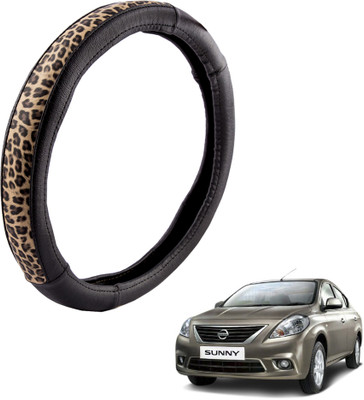 

Autofy Steering Cover For Nissan Sunny(Black, Leather)
