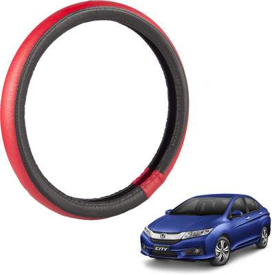 

Autofy Steering Cover For Honda New City(Black, Leather)
