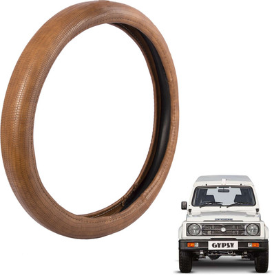 

Autofy Steering Cover For Maruti Gypsy King(Tan, Leather)