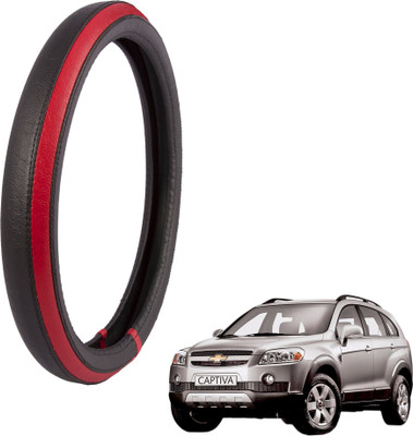 

Autofy Steering Cover For Chevrolet Captiva(Black, Leather)