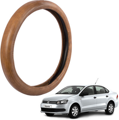 

Autofy Steering Cover For Volkswagen Vento(Tan, Leather)