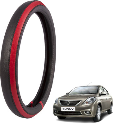 

Autofy Steering Cover For Nissan Sunny(Black, Leather)