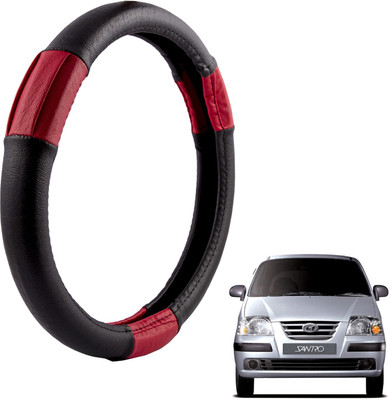 

Autofy Steering Cover For Hyundai Santro(Black, Leather)