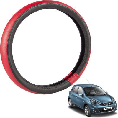 

Autofy Steering Cover For Nissan Micra(Black, Leather)