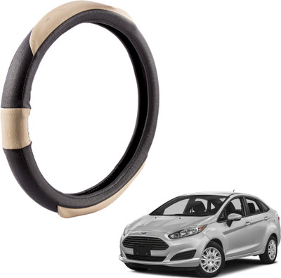 

Autofy Steering Cover For Ford Fiesta(Black, Leather)
