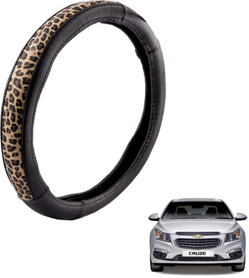 

Autofy Steering Cover For Chevrolet Cruze(Black, Leather)