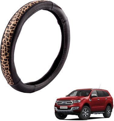 

Autofy Steering Cover For Ford Endeavour(Black, Leather)
