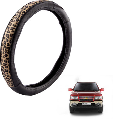 

Autofy Steering Cover For Chevrolet Tavera(Black, Leather)