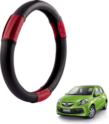 

Autofy Steering Cover For Honda Brio(Black, Leather)
