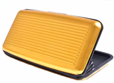 CheckSums 6 Card Holder(Set of 1, Gold)
