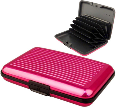 

CheckSums 6 Card Holder(Set of 1, Pink)