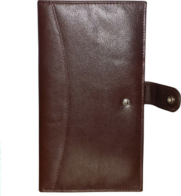 

Style 98 Men Brown Genuine Leather Wallet(8 Card Slots)