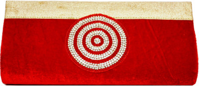

Rosnie Casual Red, Gold, Silver Clutch, Gold;red;silver
