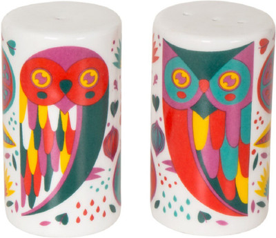 

Chumbak Owl You Can Eat 2 Piece Salt & Pepper Set(Bone China)