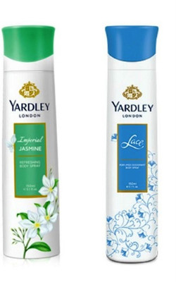

Yardley London asmine and Lace Combo Pack 2 Deodorant Spray - For Women(150 ml, Pack of 2)
