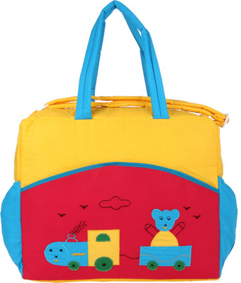 

MomToBe Printed Diaper Bag(Yellow & Pink)