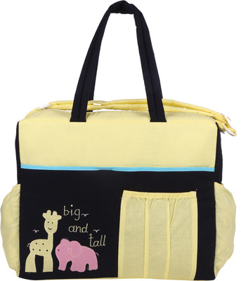 

MomToBe Printed Diaper Bag(Yellow & Dark Blue)