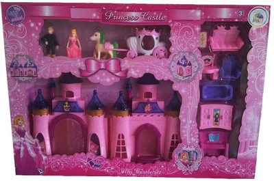 

kidoz kingdom PRINCESS CASTLE DOLL HOUSE(Multicolor)