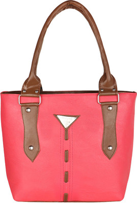 

MET CARE Hand-held Bag(Pink, Brown), Brown;pink