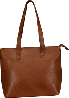 

Leather Giant Shoulder Bag(Brown)