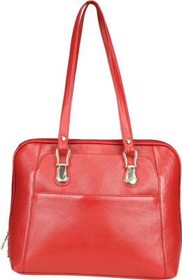 

Leather Giant Shoulder Bag(Red)