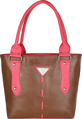 

MET CARE Hand-held Bag(Brown, Pink)